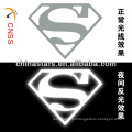 customized superman heat transfer reflective brand